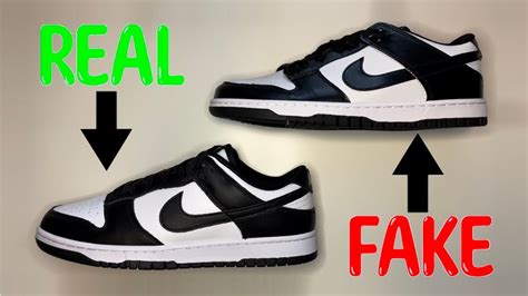 nike dunk low black white fake vs real|How to Tell if Dunks Are Fake: Low, White Black, & More .